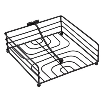 Suport servetele, Zola®, metalic, negru, cu clips pentru fixare servetele Suport servetele, Zola®, metalic, negru, cu clips pentru fixare servetele