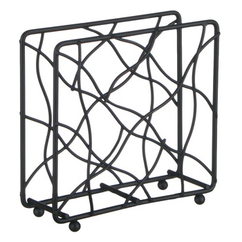 Suport servetele, Zola®, metalic, negru, 14 cm Suport servetele, Zola®, metalic, negru, 14 cm