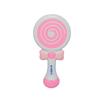 Acadea interactiva cu baterii, lumini si sunete, 17.5 cm, Roz, 6 luni + Acadea interactiva cu baterii, lumini si sunete, 17.5 cm, Roz, 6 luni +