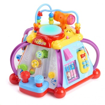 Centru de joaca cu 15 activitati dinamice, Jucarie Muzicala complexa, Educativa si Interactiva, 6 zone de joaca Centru de joaca cu 15 activitati dinamice, Jucarie Muzicala complexa, Educativa si Interactiva, 6 zone de joaca