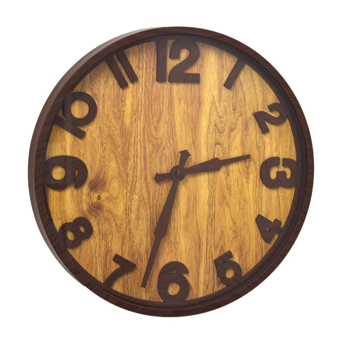 Ceas de perete 35,5 cm, mecanism silentios, D3274 culoare Maro