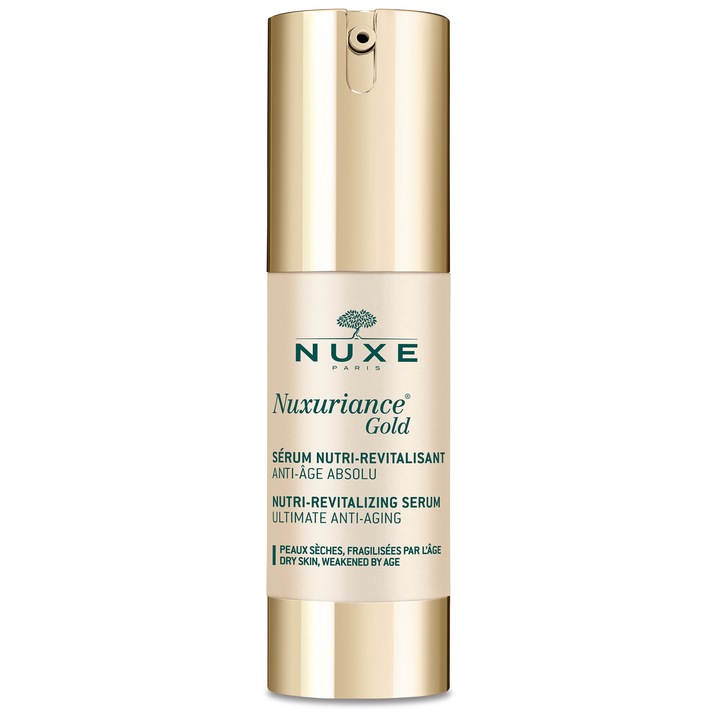 Nuxe Nuxuriance Gold nutri-revitalizáló szérum száraz, elvékonyodott bőrre, 30 ml
