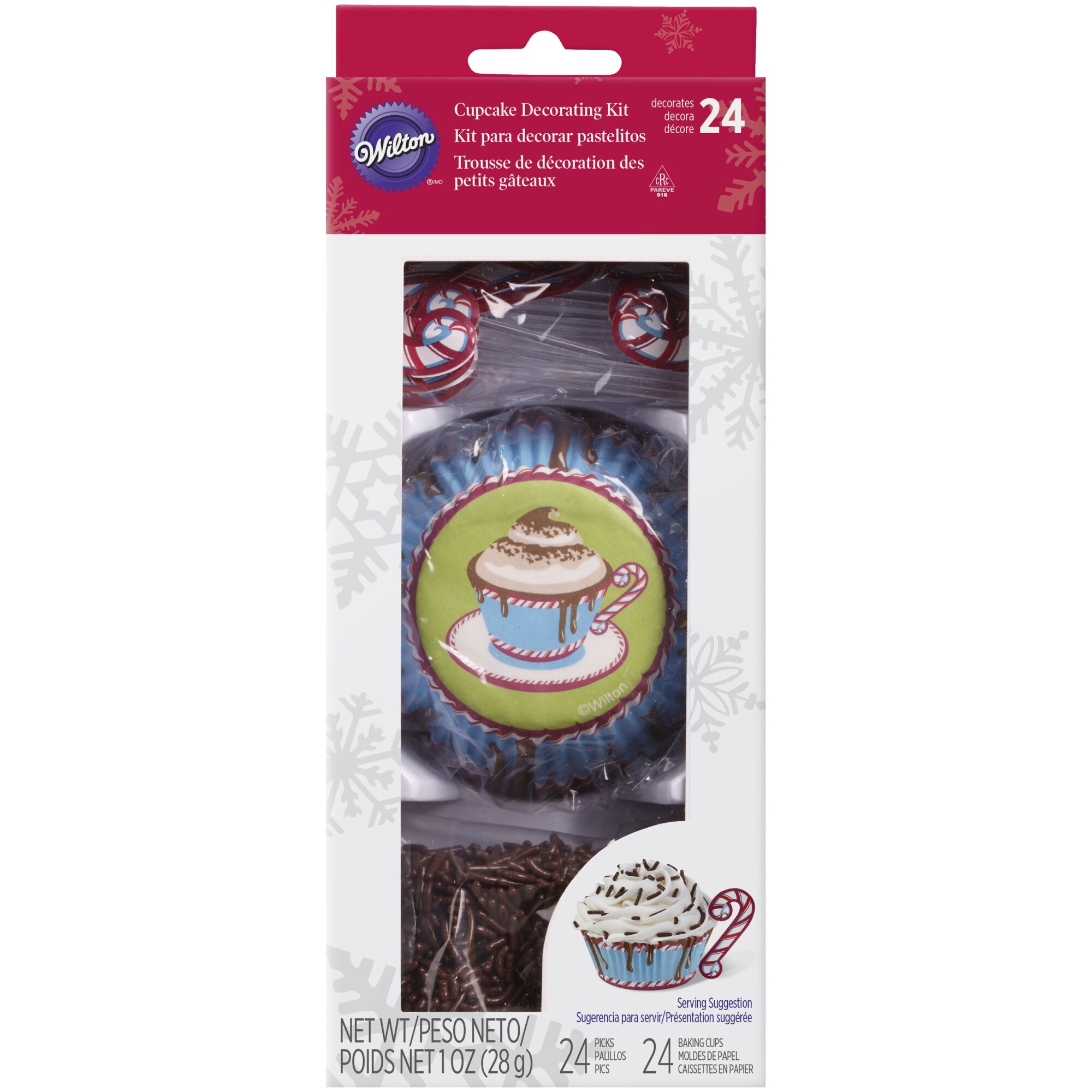 Set de 24 piese pentru decorare briose, Wilton