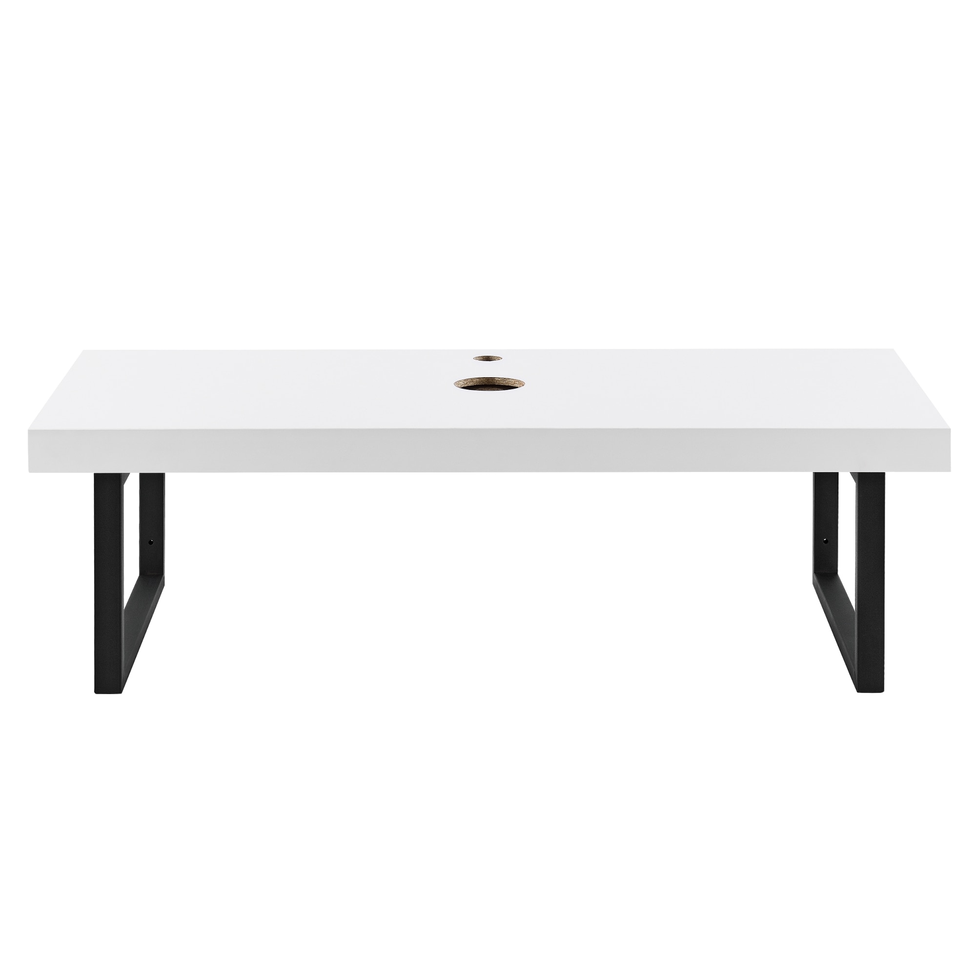 Blat pentru lavoar ABBR-78xxW, neu.haus, 100 x 45 x 30 cm, PAL/metal, alb mat / negru mat