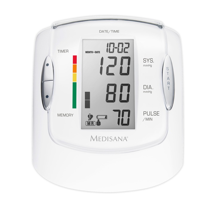 Medisana MTP PRO Felkaros vérnyomásmérő, Digitális kijelző, Oszcillometriás, Fehér