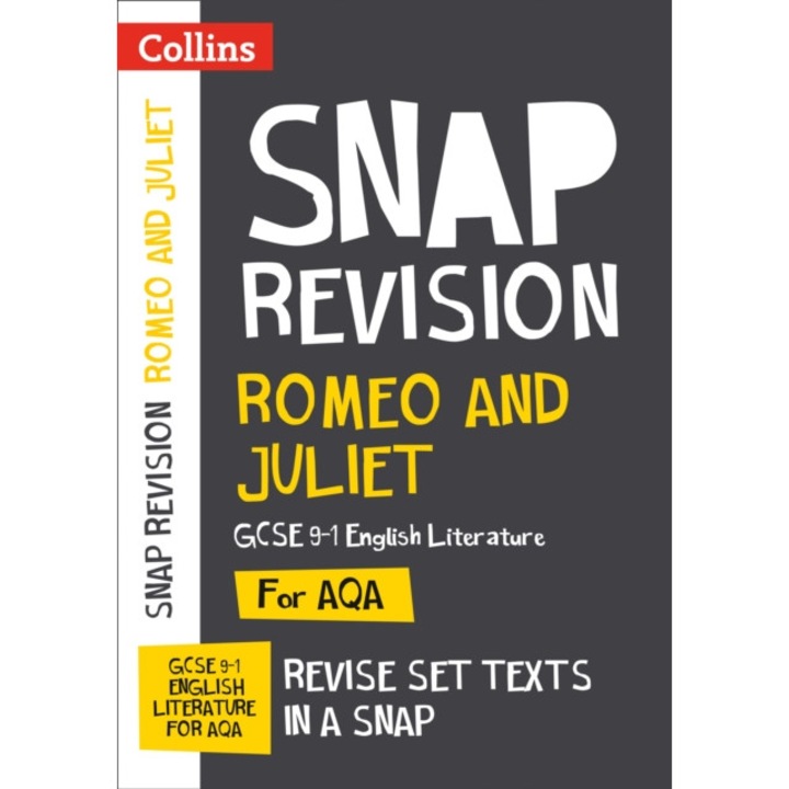 Romeo and Juliet: AQA GCSE 9-1 English Literature Text Guide For the 2020 Autumn & 2021 Summer Exams, Collins GCSE