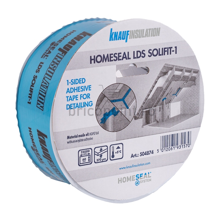 Универсална уплътнителна лента Homeseal Lds Solifit-1, 60 мм, 25 м/ролка