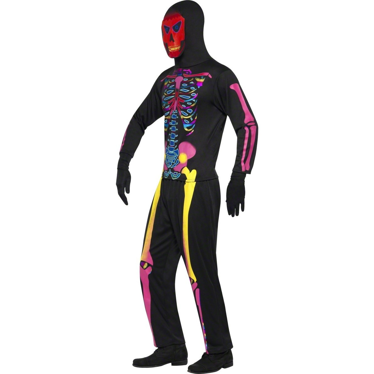 Costum neon schelet ProCart, reactiv UV, marimea L