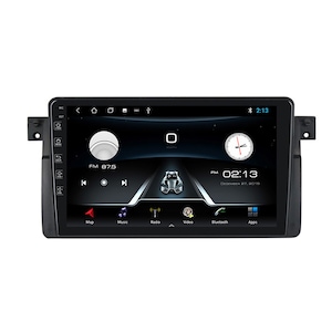 Navigatie Auto BMW E46, Android 10, Display 9 Inch, 2 GB RAM, GPS, WiFi, Bluetooth, Waze + camera marsarier