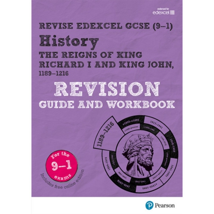 Pearson Edexcel GCSE (9-1) History King Richard I and King John, 1189-1216 Revision Guide and Workbook Catch-up and revise, Taylor Kirsty