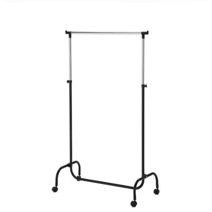 Suport pentru umerase, metal, gri/negru 82,5 x 43 x 170 cm