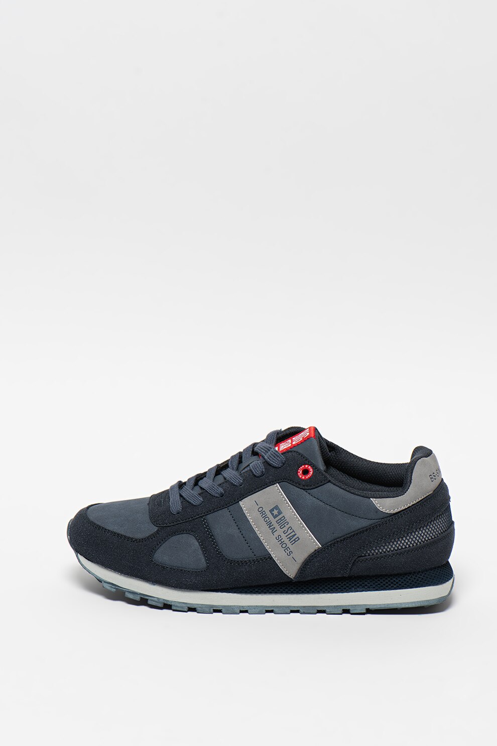 Big Star, Pantofi sport de piele intoarsa ecologica, cu logo