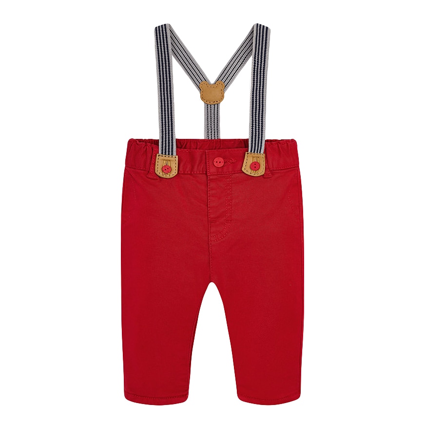 Pantaloni, Mayoral, bebe baiat, rosu, Rosu, 70 CM