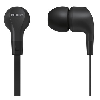 Casti Audio In-Ear Philips, TAE1105BK/00, cu fir, Microfon, Negru Casti Audio In-Ear Philips, TAE1105BK/00, cu fir, Microfon, Negru