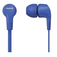 Casti Audio In-Ear Philips, TAE1105BL/00, cu fir, Microfon, Albastru