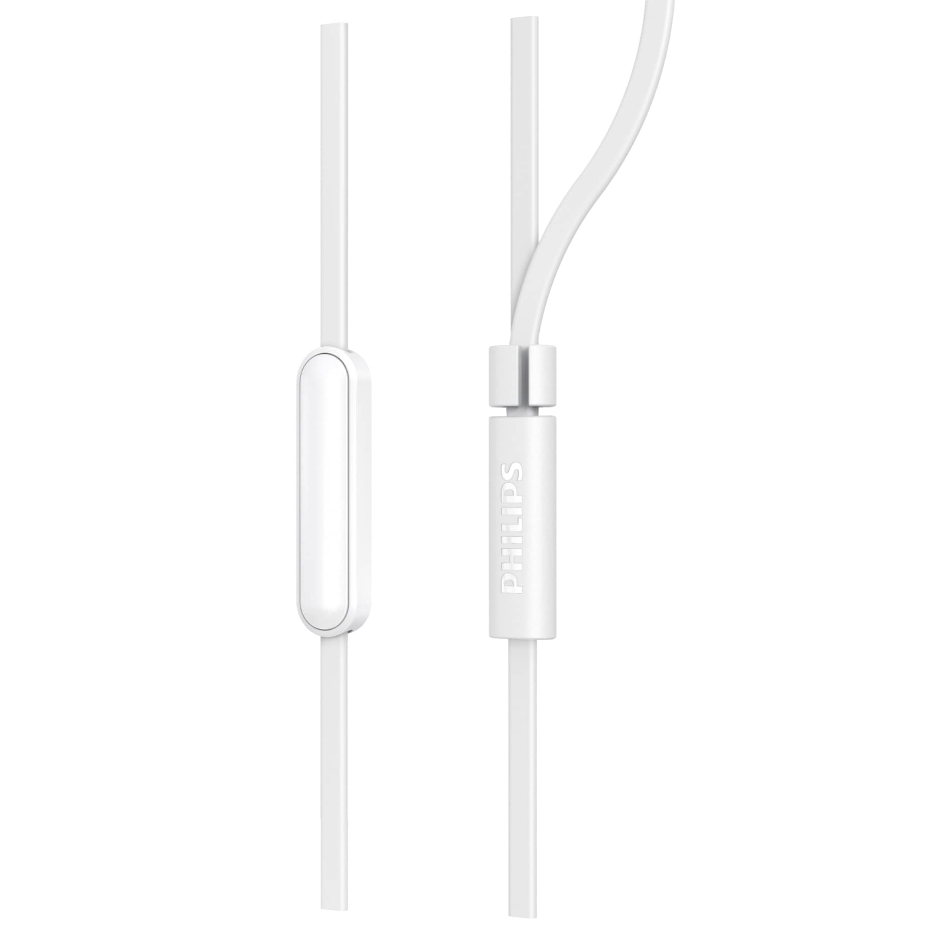 Casti Audio In-Ear Philips, TAE1105WT/00, cu fir, Microfon, Alb