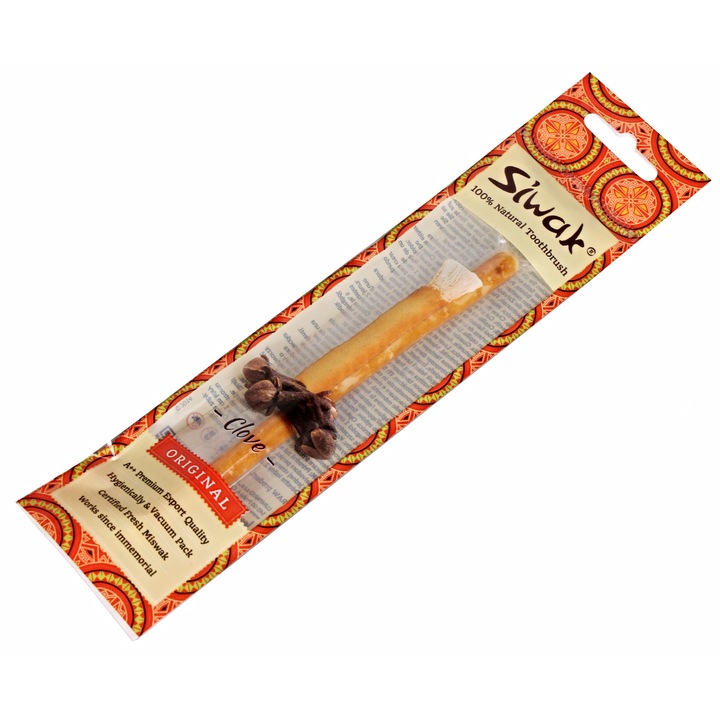 Természetes fogkefe, Siwak Miswak Clove fogfehérítéshez szegfűszeg aromával