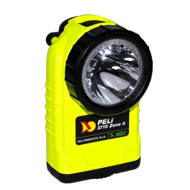Professzionális antiex Peli 3715Z0 derékszögű LED zseblámpa, övbilincs, ATEX Z0