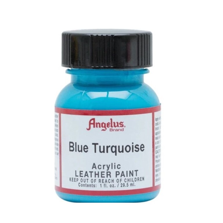 Vopsea acrilica Blue Turquoise pentru piele, Angelus Standard 29,5ml
