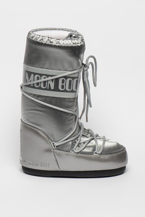 Moon Boot, Apreschiuri cu aspect metalic Glance, Gri, 39-41