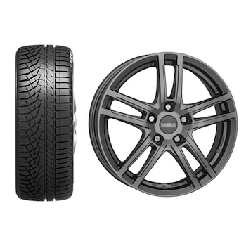Roata completa Seat Ateca, Skoda Karoq, VW T-Roc janta aliaj Dezent TZ Graphite 7.5x17 + anvelopa iarna Sailun IceBlazer Alpine Evo 215/55R17 98V XL Roata completa Seat Ateca, Skoda Karoq, VW T-Roc janta aliaj Dezent TZ Graphite 7.5x17 + anvelopa iarna Sailun IceBlazer Alpine Evo 215/55R17 98V XL
