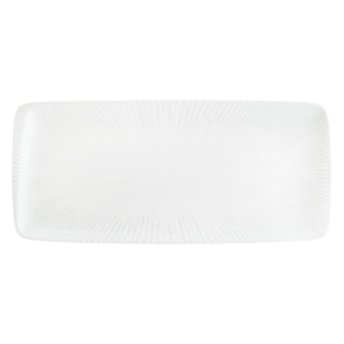 Platou dreptunghiular portelan BONNA colectia IRIS WHIT 34x16cm