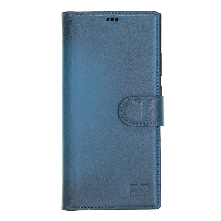 Husa pentru Samsung Galaxy Note 20 Ultra, Bouletta Magic Wallet, piele naturala 2 in 1, tip portofel, back cover, Burnished blue