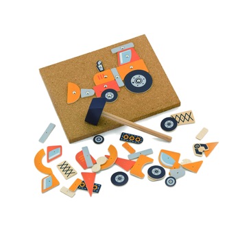 Vehicule de constructie, set de mesterit, Viga, 45 piese Vehicule de constructie, set de mesterit, Viga, 45 piese
