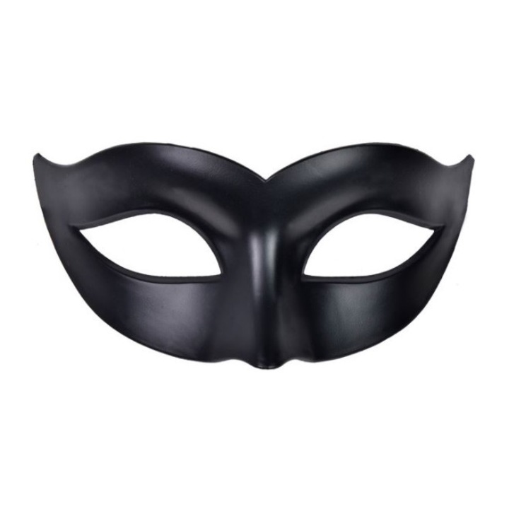 Masca fantezista unisex, accesoriu pentru costumatie de Carnaval, Halloween sau Bal mascat, marime universala, neagra