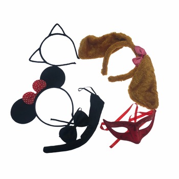 Set Atelier petrecere, 3 coronite Pisica/Minnie/Catel, masca venetiana, Plastic Set Atelier petrecere, 3 coronite Pisica/Minnie/Catel, masca venetiana, Plastic