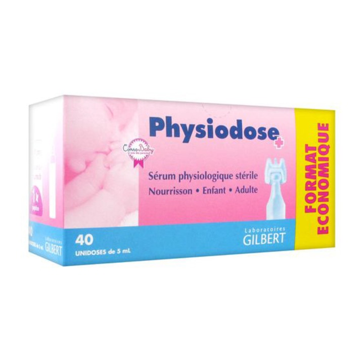 Физиологичен разтвор Physiodose Gilbert, 40 монодози x 5 мл