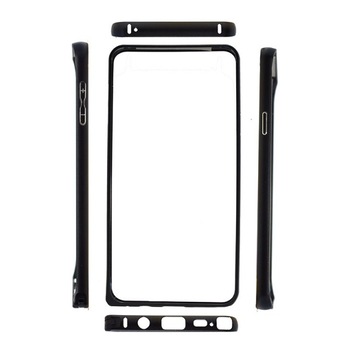 Bumper Samsung Galaxy J1 J100, metalic, negru Bumper Samsung Galaxy J1 J100, metalic, negru