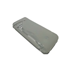 Husa Nokia Asha 206, S Line, silicon transparent, fumuriu