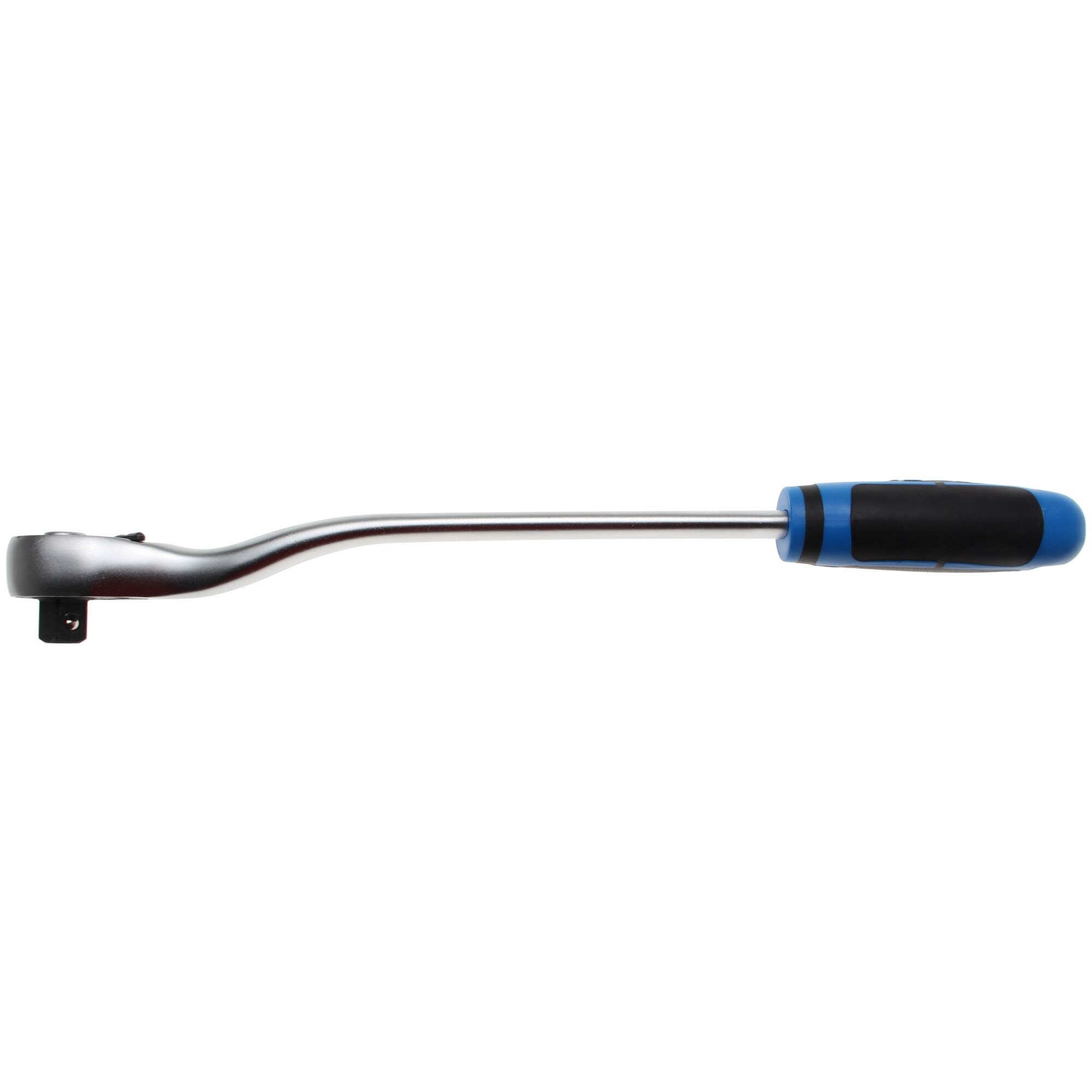 Antrenor cu clichet reversibil, extra lung, cu maner ergonomic bicomponent, actionare 12,5 mm (1/2
