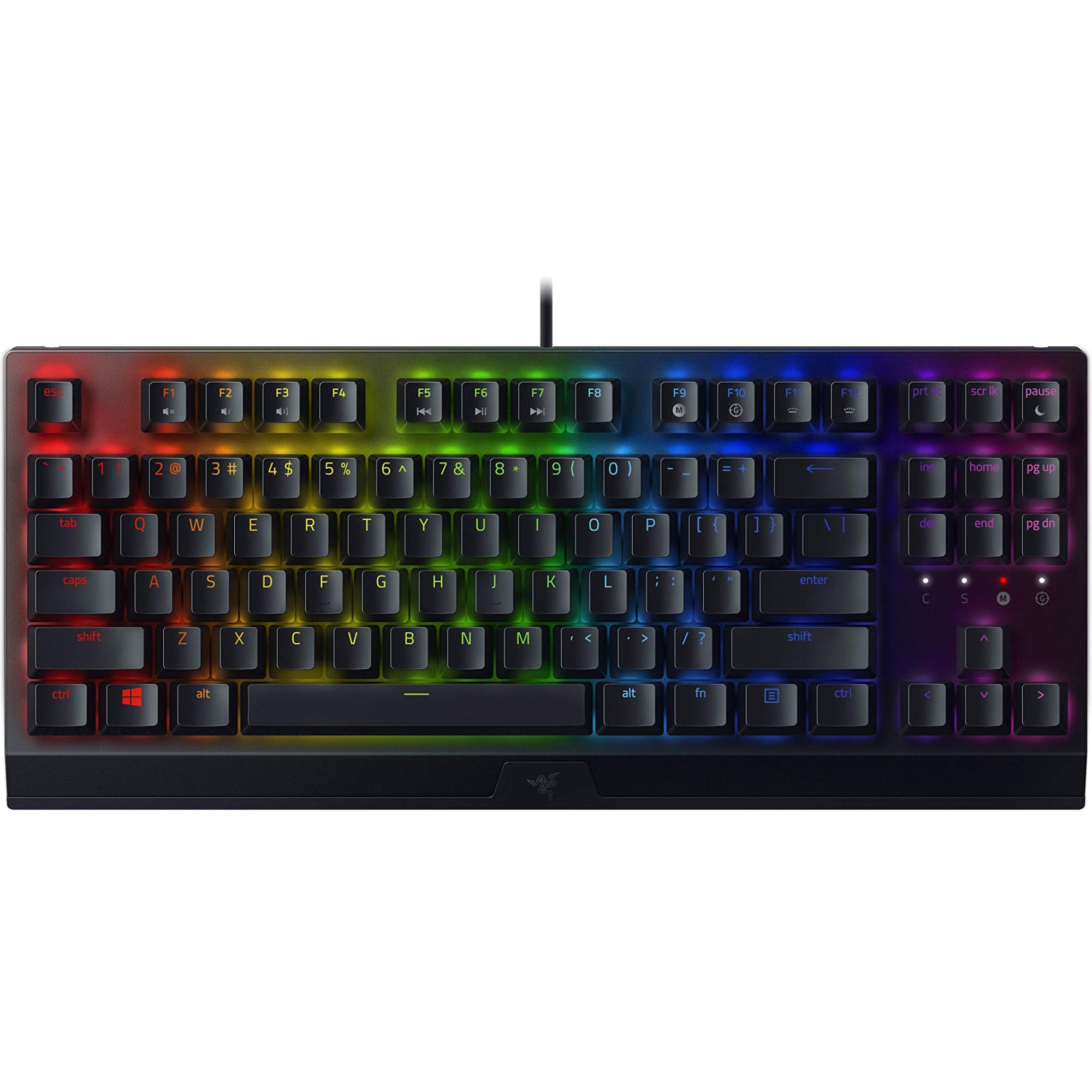 Tastatura gaming mecanica Razer BlackWidow V3 TKL, iluminare Chroma RGB, switch Razer Yellow, US Layout, Negru