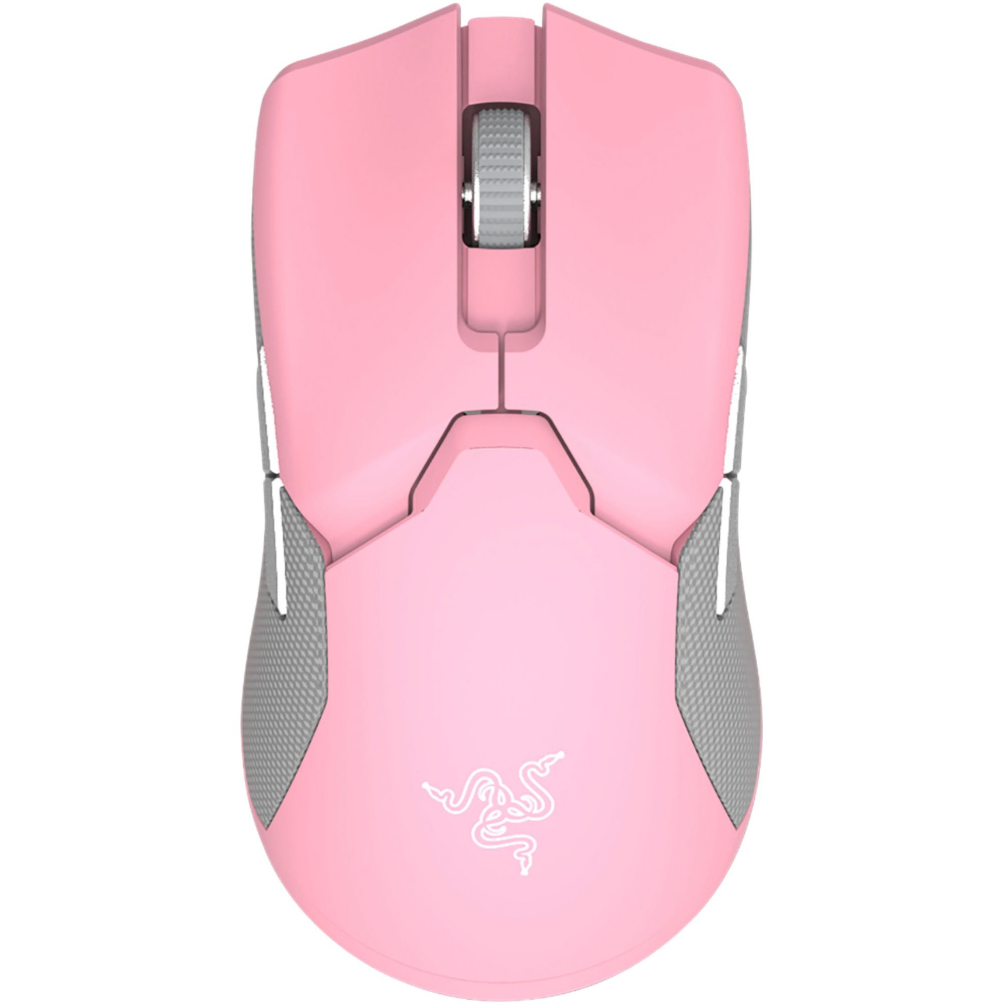 Mouse gaming wireless Razer Viper Ultimate & Dock, Ultrausor 74g, iluminare Chroma RGB, Roz Quartz