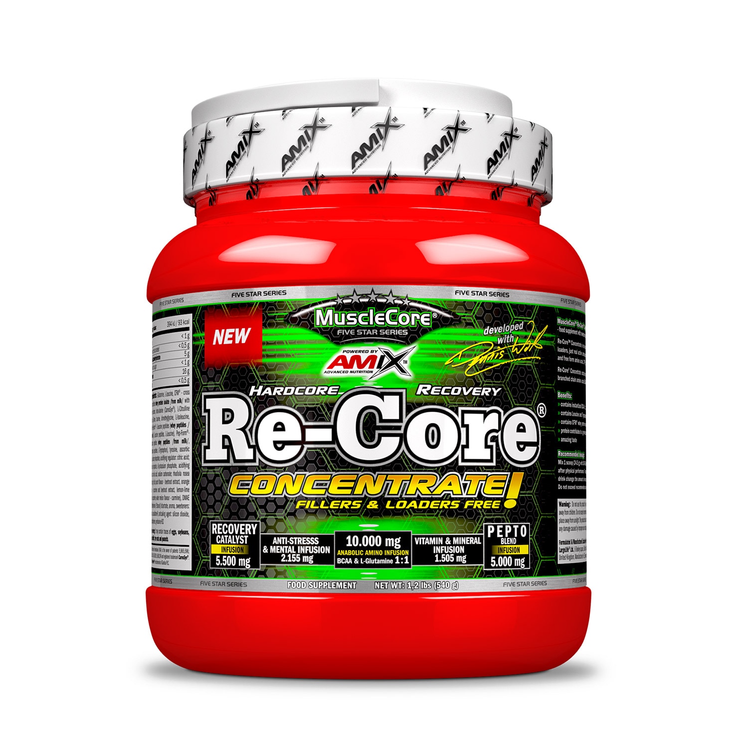 Complex de aminoacizi Amix Re-Core Concentrated Fruit Punch 0.540 Kg