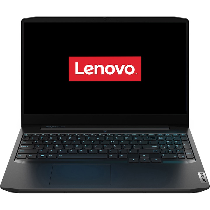 Laptop LENOVO IdeaPad Gaming 3 15ARH05, 15,6", AMD Ryzen™ 5 4600H, RAM 8 GB, SSD 256 GB, NVIDIA® GeForce® GTX 1650 Ti 4 GB, ingyenes DOS, Onyx fekete