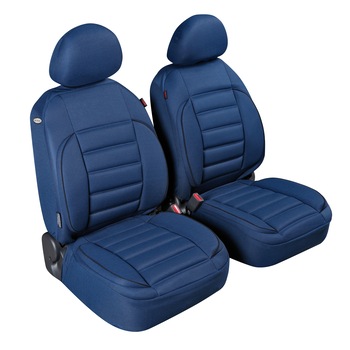Huse scaun fata De-Luxe Sport Edition jacquard high-quality 2buc - Albastru Huse scaun fata De-Luxe Sport Edition jacquard high-quality 2buc - Albastru
