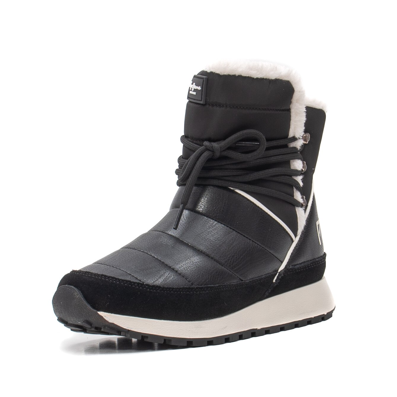 Ghete sport-casual dama, PLS31086 10445, Negru