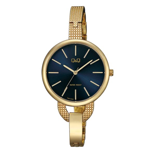Ceas dama Q&Q F667J002Y Auriu