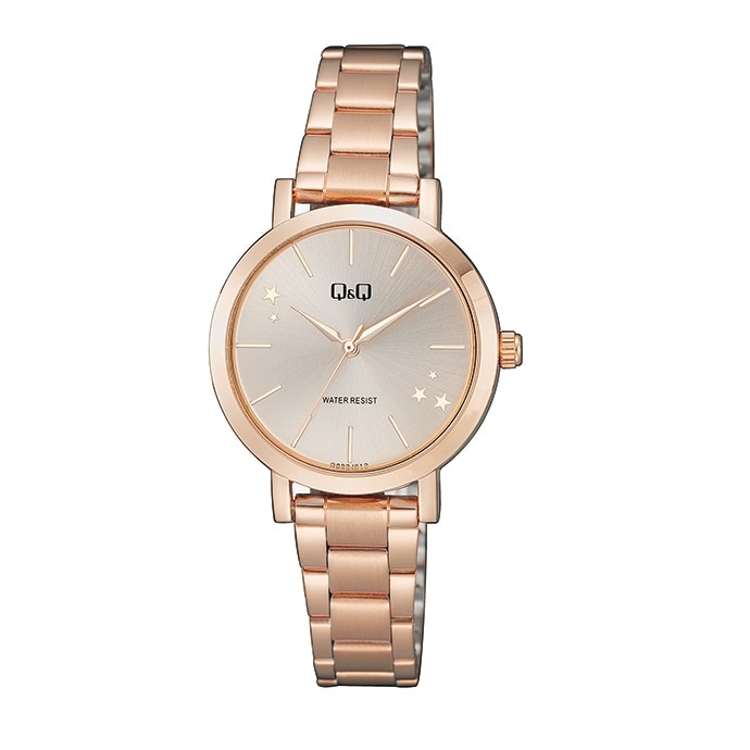 Ceas dama Q&Q Q893J012Y Auriu Roze Stars