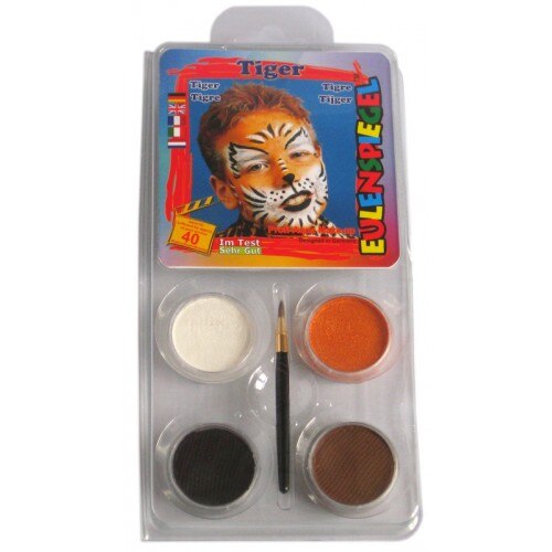 Set 4 culori pentru pictura pe fata , Eulenspiegel , Tiger