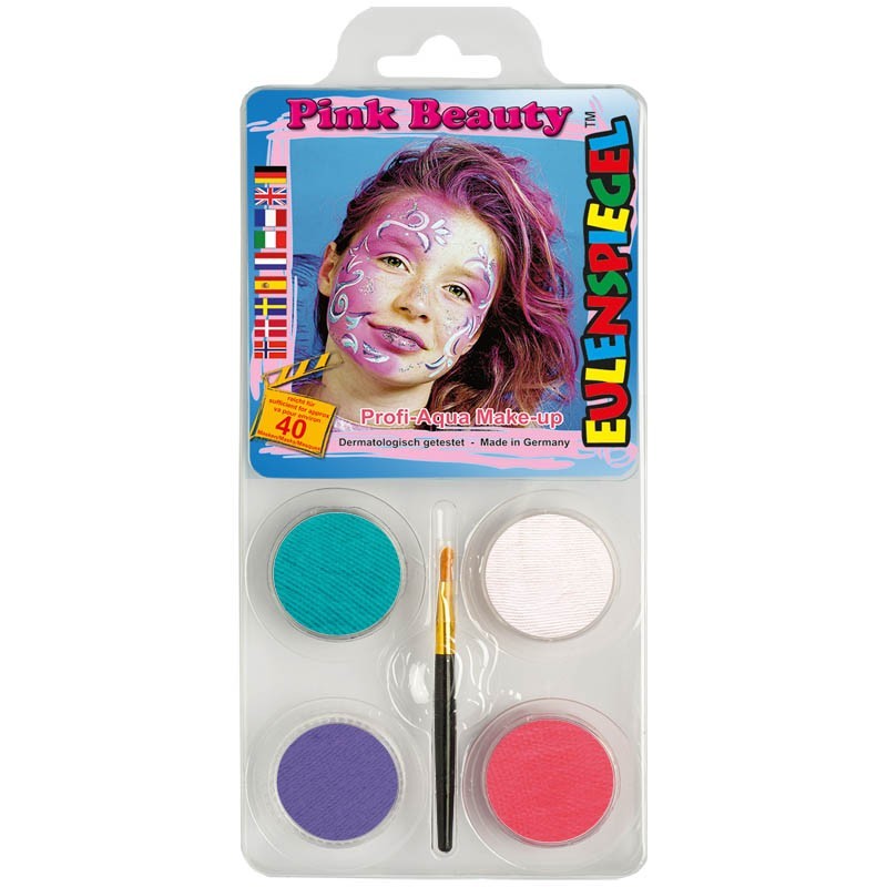 Set 4 culori pentru pictura pe fata , Eulenspiegel ,Pink beauty