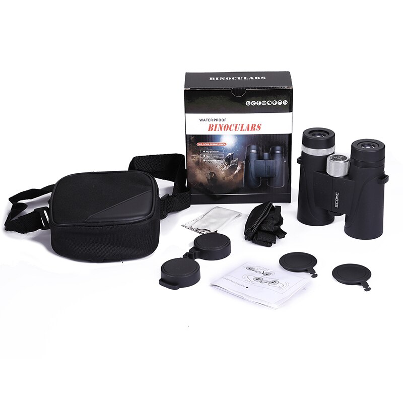 Binoclu compact SCOKC impermeabil 10x42, Negru - eMAG.ro