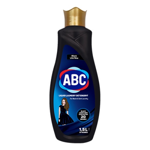 Detergent rufe lichid automat ABC pentru rufe negre 1,5 l
