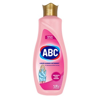 Detergent rufe lichid automat ABC pentru rufe delicate 1,5 l Detergent rufe lichid automat ABC pentru rufe delicate 1,5 l