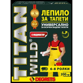 Adeziv pentru tapet universal DEGRETS, TITAN, 200 g, cu indicator Adeziv pentru tapet universal DEGRETS, TITAN, 200 g, cu indicator