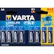 Baterii Alcaline Varta Helps Longlife Power, AA, 6 + 2 buc