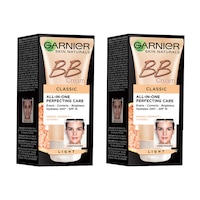Pachet promo Garnier: 2 x Crema coloranta pentru ten BB Cream Classic SPF 15 Light, 30 ml